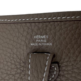 エルメス HERMES エヴリン TPM K刻印 エトゥープ×シルバー金具 トリヨン レディース ショルダーバッグ