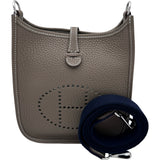 エルメス HERMES エヴリン TPM K刻印 エトゥープ×シルバー金具 トリヨン レディース ショルダーバッグ