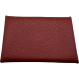 エルメス HERMES カルヴィ B刻印 ブリック シルバー金具 エバーカラー ユニセックス カードケース