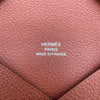 エルメス HERMES カルヴィ B刻印 ブリック シルバー金具 エバーカラー ユニセックス カードケース