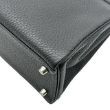 エルメス HERMES ケリー28 内縫い A刻印 ブラック シルバー金具 トゴ レディース ハンドバッグ