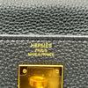 エルメス HERMES ケリー28 内縫い X刻印 ブラック トゴ レディース ショルダーバッグ