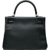 エルメス HERMES ケリー28 内縫い X刻印 ブラック トゴ レディース ショルダーバッグ