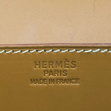 エルメス HERMES ドラッグ37 □D刻印 ナチュラル シルバー金具 ヴォーバレニア レディース ハンドバッグ
