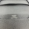 エルメス HERMES ペアンカードケース U刻印 ブラック シルバー金具 シェーブル ユニセックス カードケース