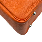 エルメス HERMES リンディ30 T刻印 オレンジポピー/シルバー金具 トリヨン レディース ショルダーバッグ