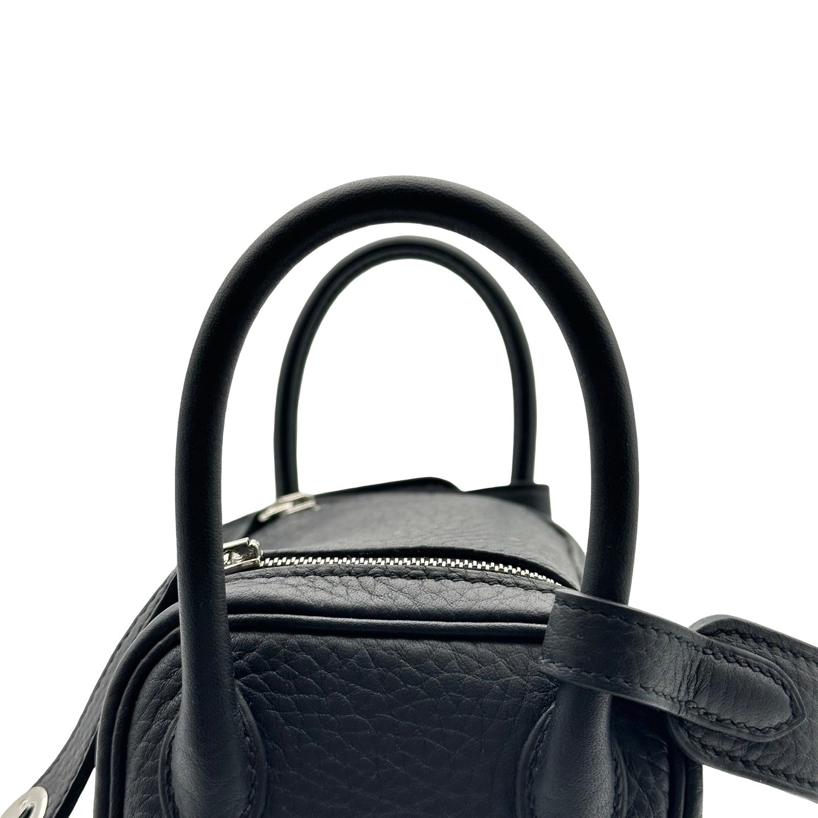 エルメス HERMES リンディ ミニ K刻印 (2025年製) ブラック シルバー 