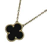 ヴァンクリーフ＆アーペル Van Cleef & Arpels ヴィンテージ アルハンブラ オニキスネックレス ゴールド G750 オニキス ジュエリー