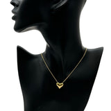 ティファニー TIFFANY＆CO ピンチドハートネックレス ゴールド 750 ジュエリー