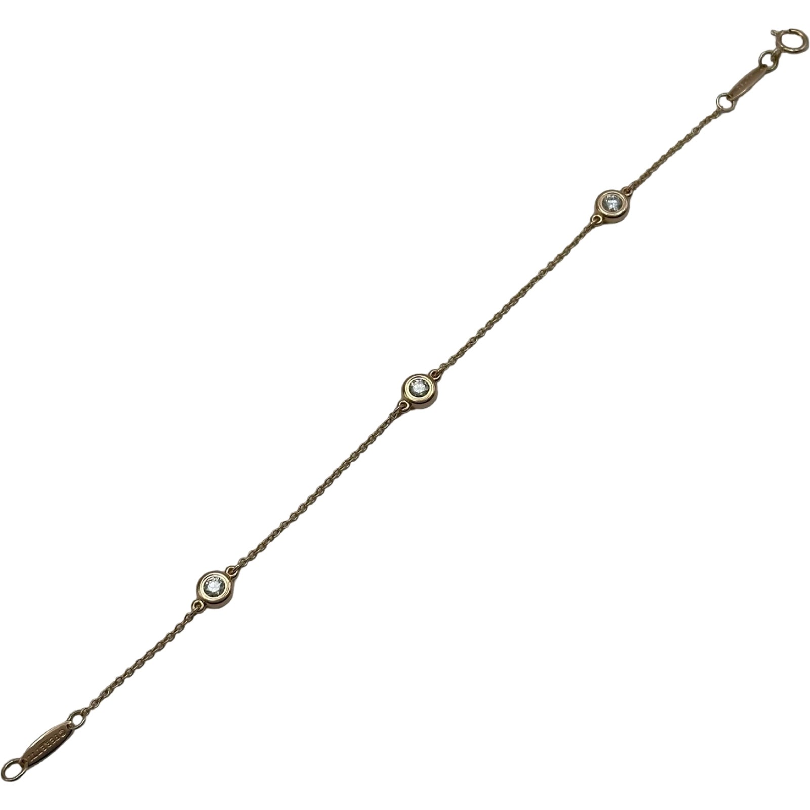 4/7まで限定！ティファニー バイザヤード ブレスレットAu750 ティファニー TIFFANY＆CO バイザヤードブレスレット ピンクゴールド
