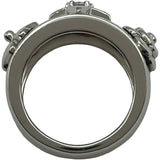 シャネル CHANEL スリーシンボルズリング ホワイトゴールド 750 ダイヤモンド ジュエリー