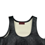 グッチ GUCCI GGエンボスパテントレザーミニドレス 787761 ブラック レザー レディース ワンピース
