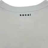 サカイ SACAI プリントTシャツ 22-0359S ホワイト コットン メンズ 半袖Ｔシャツ