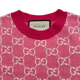 グッチ GUCCI GG総柄ニットワンピース 629464 ピンク ウール/コットン レディース ワンピース