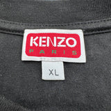 ケンゾー KENZO KENZO Happy Tiger ロゴ 刺繍Tシャツ FF55TS5274SG SS/H ブラック コットン メンズ 半袖Ｔシャツ