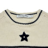 クリスチャン・ディオール Christian Dior ロゴカシミヤ混ショートスリーブニットセーター 154S09AM305 アイボリー ウール レディース セーター