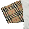バーバリー BURBERRY チェック切替シャツ 8042716 ホワイト コットン レディース 半袖Ｔシャツ