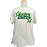 グッチ GUCCI スパンコール装飾ロゴTシャツ 776596 ホワイト コットン メンズ 半袖Ｔシャツ