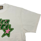 グッチ GUCCI スパンコール装飾ロゴTシャツ 776596 ホワイト コットン メンズ 半袖Ｔシャツ