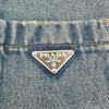 プラダ PRADA トライアングルロゴクロップドデニムジャケット GFB279 ブルー デニム メンズ デニムジャケット