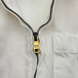 プラダ PRADA トライアングルロゴクロップドデニムジャケット GFB279 ホワイト コットン レディース デニムジャケット