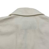 プラダ PRADA トライアングルロゴクロップドデニムジャケット GFB279 ホワイト コットン レディース デニムジャケット