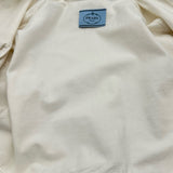 プラダ PRADA トライアングルロゴクロップドデニムジャケット GFB279 ホワイト コットン レディース デニムジャケット