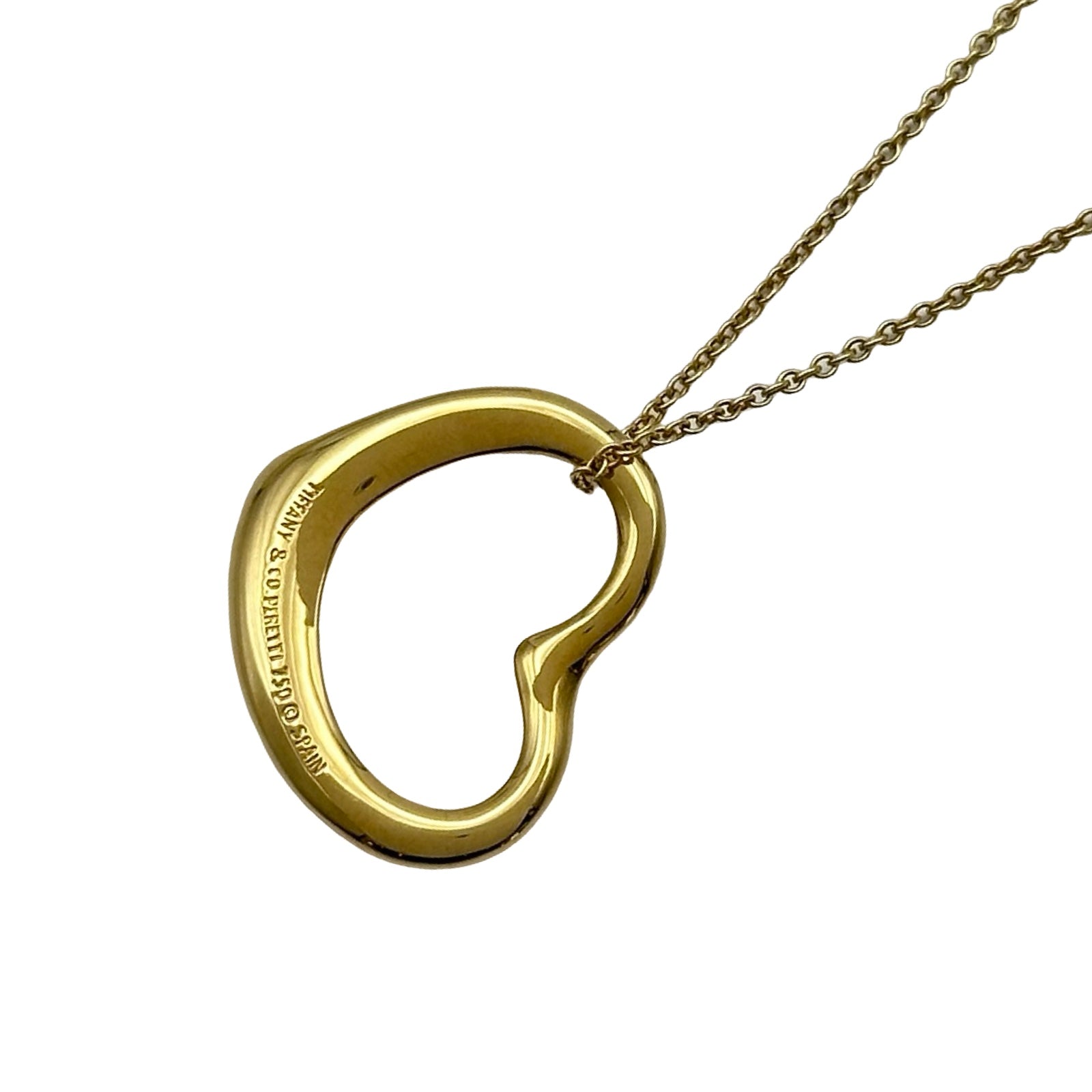 ティファニー TIFFANY＆CO オープンハートネックレス ゴールド 750