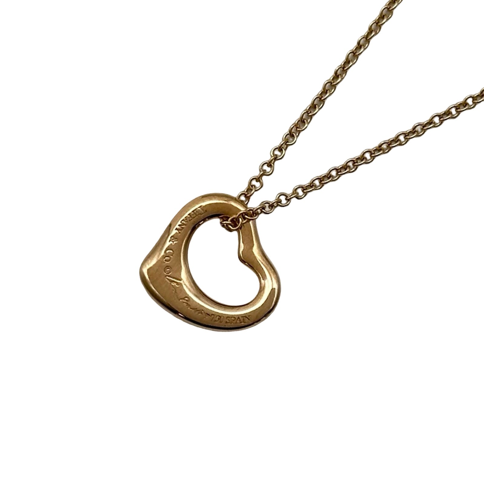 ティファニー TIFFANY＆CO オープンハートネックレス ピンクゴールド