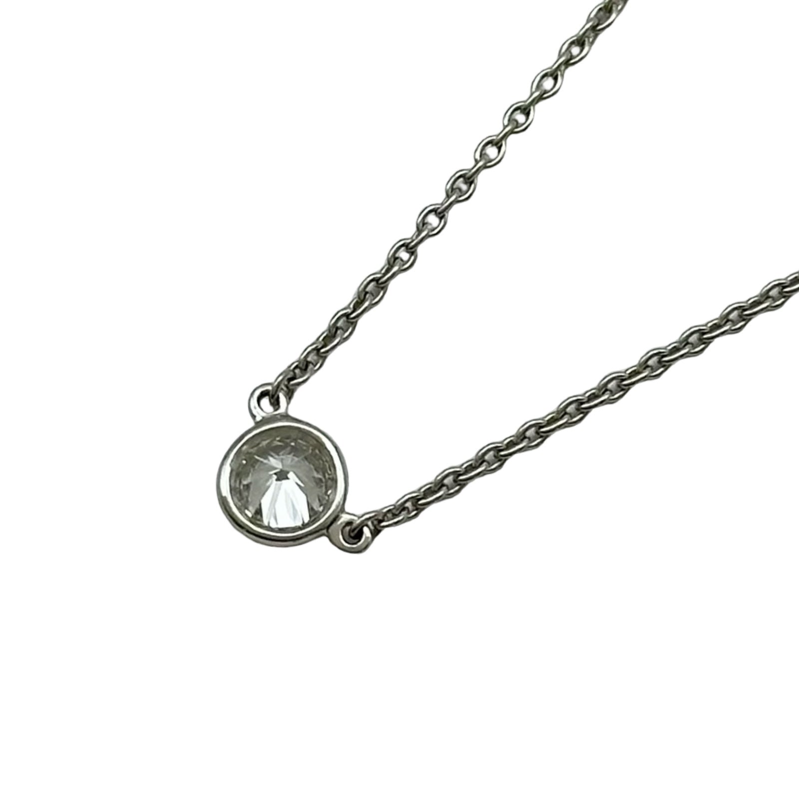 ティファニー TIFFANY＆CO バイザヤードネックレス プラチナ Pt950