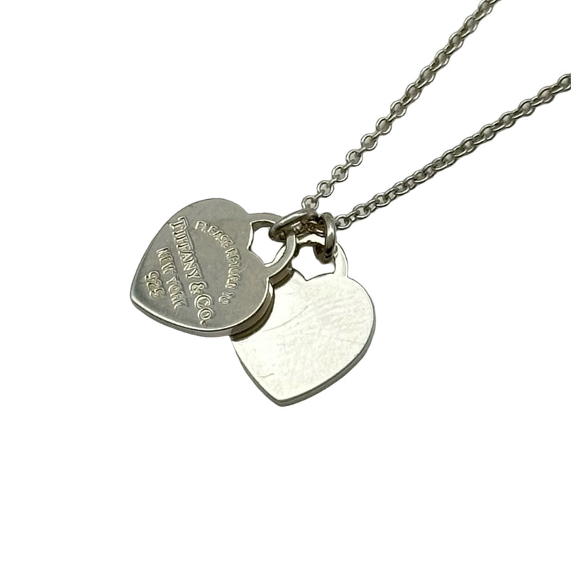 Tiffany & Co. ハート型リターンタグ 925シルバー　トップ二つ ティファニー TIFFANY＆CO リターントゥダブルハートタグネックレス