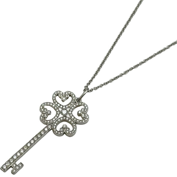 ティファニー TIFFANY＆CO クアトロハートキーネックレス プラチナ