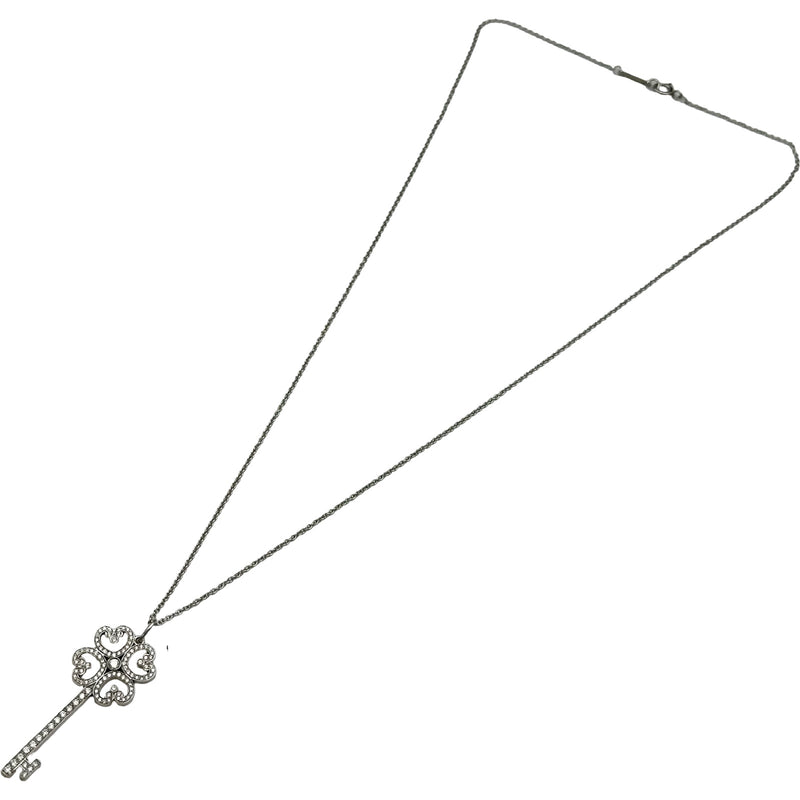 ティファニー TIFFANY＆CO クアトロハートキーネックレス プラチナ