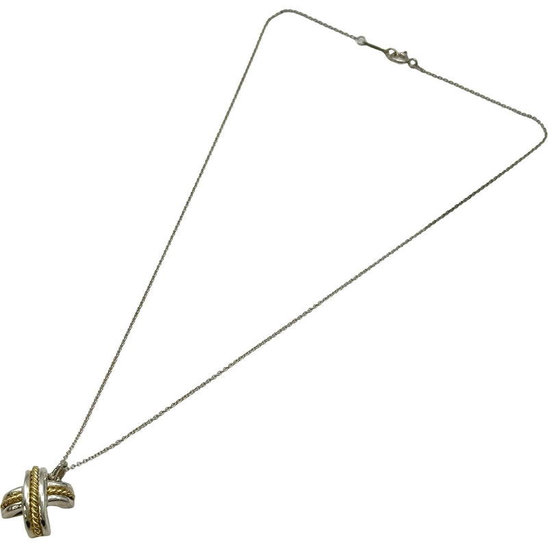 ティファニー TIFFANY＆CO シグネチャーネックレス ゴールド/シルバー