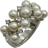 ミキモト MIKIMOTO リング ゴールド K18 パール ダイヤモンド ジュエリー