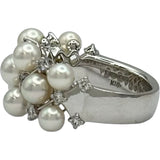 ミキモト MIKIMOTO リング ゴールド K18 パール ダイヤモンド ジュエリー