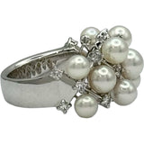 ミキモト MIKIMOTO リング ゴールド K18 パール ダイヤモンド ジュエリー