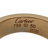 カルティエ Cartier ラブリング ハーフダイヤ ピンクゴールド 750 3Pダイヤモンド ジュエリー