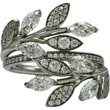 ティファニー TIFFANY＆CO ビクトリアヴァインヴァイパスリング プラチナ Pt950 ダイヤモンド ジュエリー