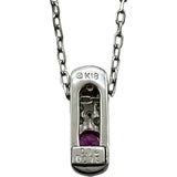 ミキモト MIKIMOTO ネックレス ホワイトゴールド K18 ピンクサファイア ダイヤモンド ジュエリー
