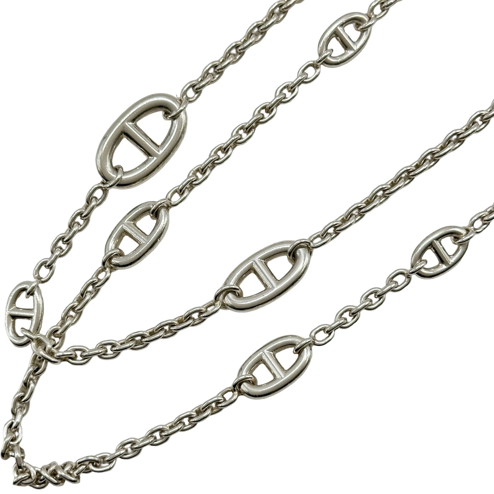 エルメス HERMES ファランドールネックレス シルバー Ag925 ジュエリー