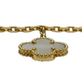 ヴァンクリーフ＆アーペル Van Cleef & Arpels ラッキーアルハンブラブレスレット4モチーフ ゴールド Au750 カーネリアン タイガーズアイ マザー オブ パール ジュエリー