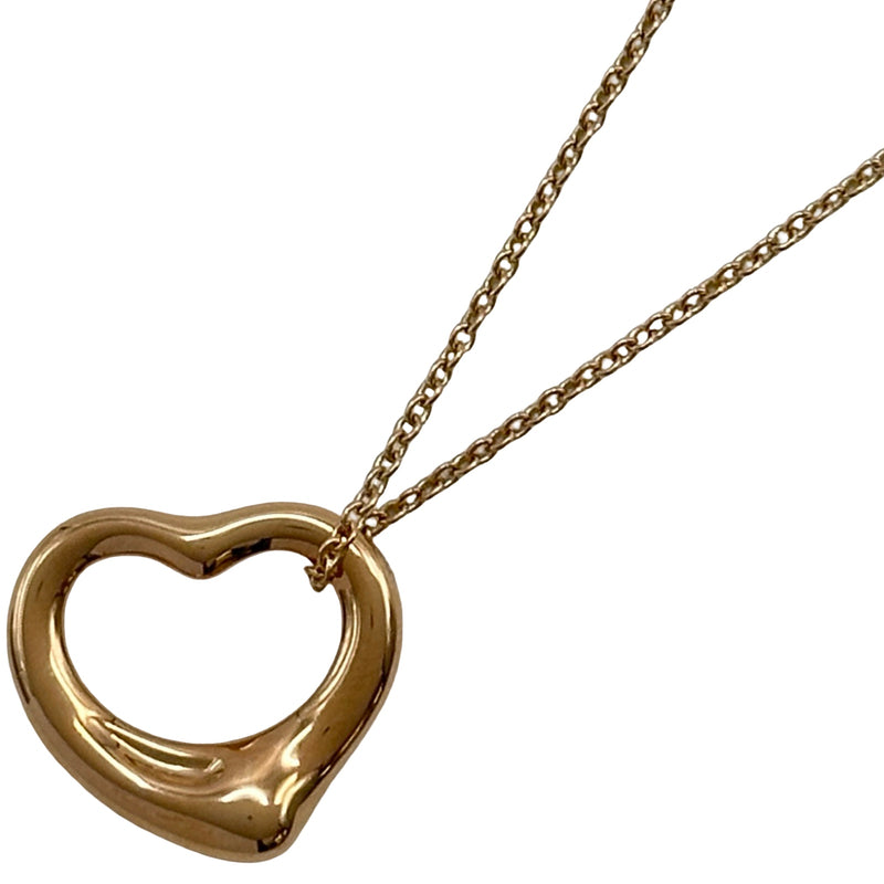 Tiffany&Co. 18KGP 750 18K ハート ローズゴールド ティファニー TIFFANY＆CO オープンハートネックレス ピンクゴールド