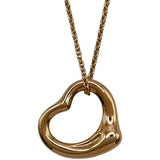 ティファニー TIFFANY＆CO オープンハートネックレス ピンクゴールド 750 ジュエリー