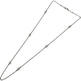 ティファニー TIFFANY＆CO バイザヤードネックレス プラチナ Pt950 ダイヤモンド ジュエリー