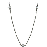 ティファニー TIFFANY＆CO バイザヤードネックレス プラチナ Pt950 ダイヤモンド ジュエリー