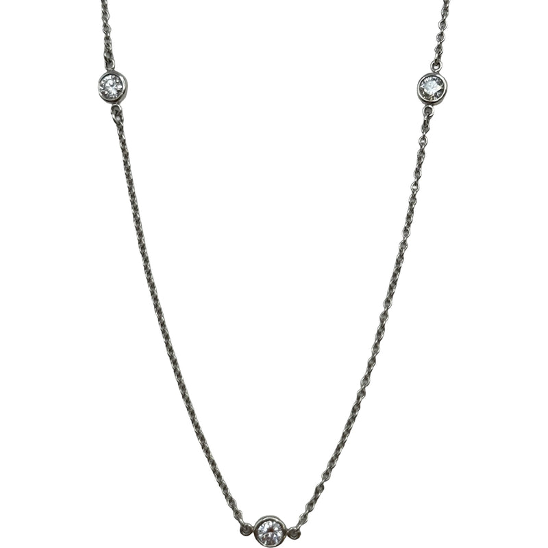 ティファニー TIFFANY＆CO バイザヤードネックレス プラチナ Pt950