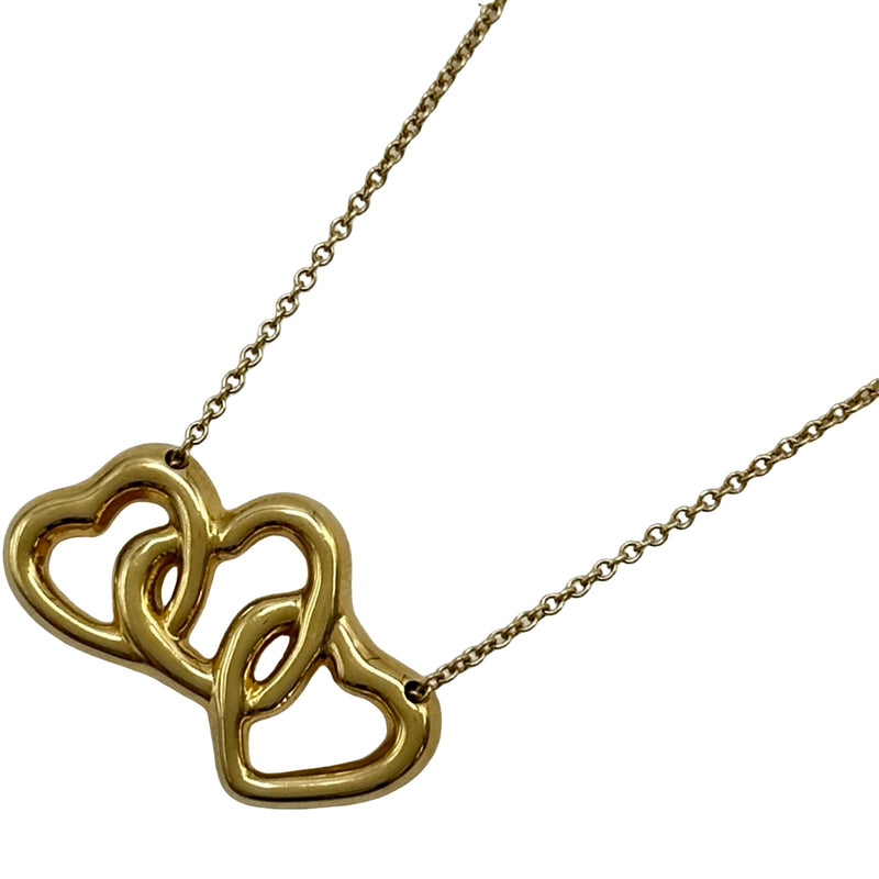 極美品 Tiffany & Co. ゴールドネックレス ティファニー TIFFANY＆CO トリプルハートネックレス ゴールド 750
