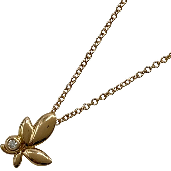 Tiffany & Co. 無限大ネックレス ティファニー TIFFANY＆CO オリーブリーフネックレス ピンクゴールド