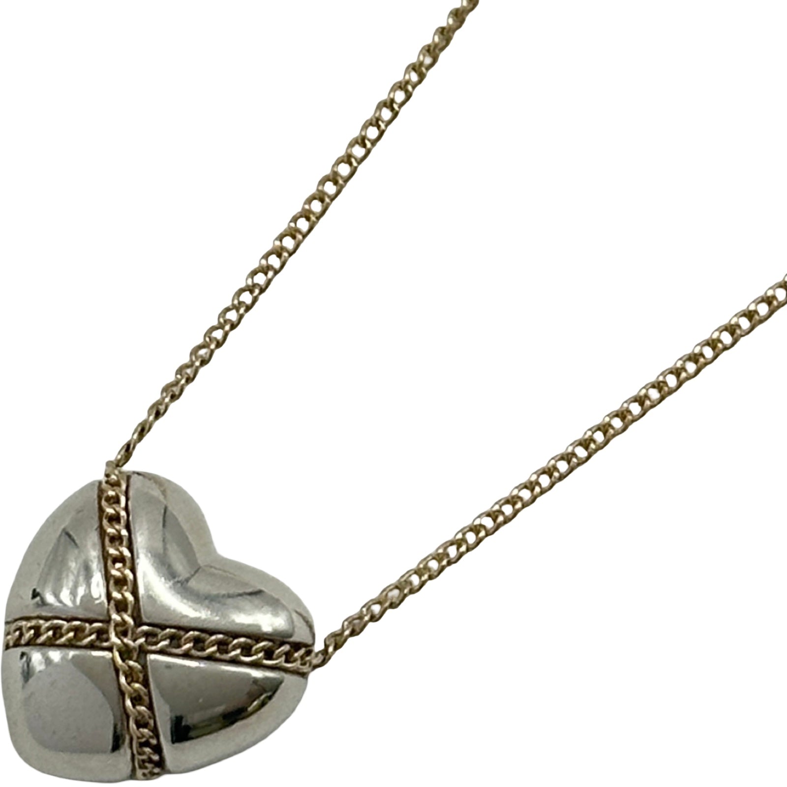 ティファニー TIFFANY＆CO チェーンクロスハートネックレス ゴールド